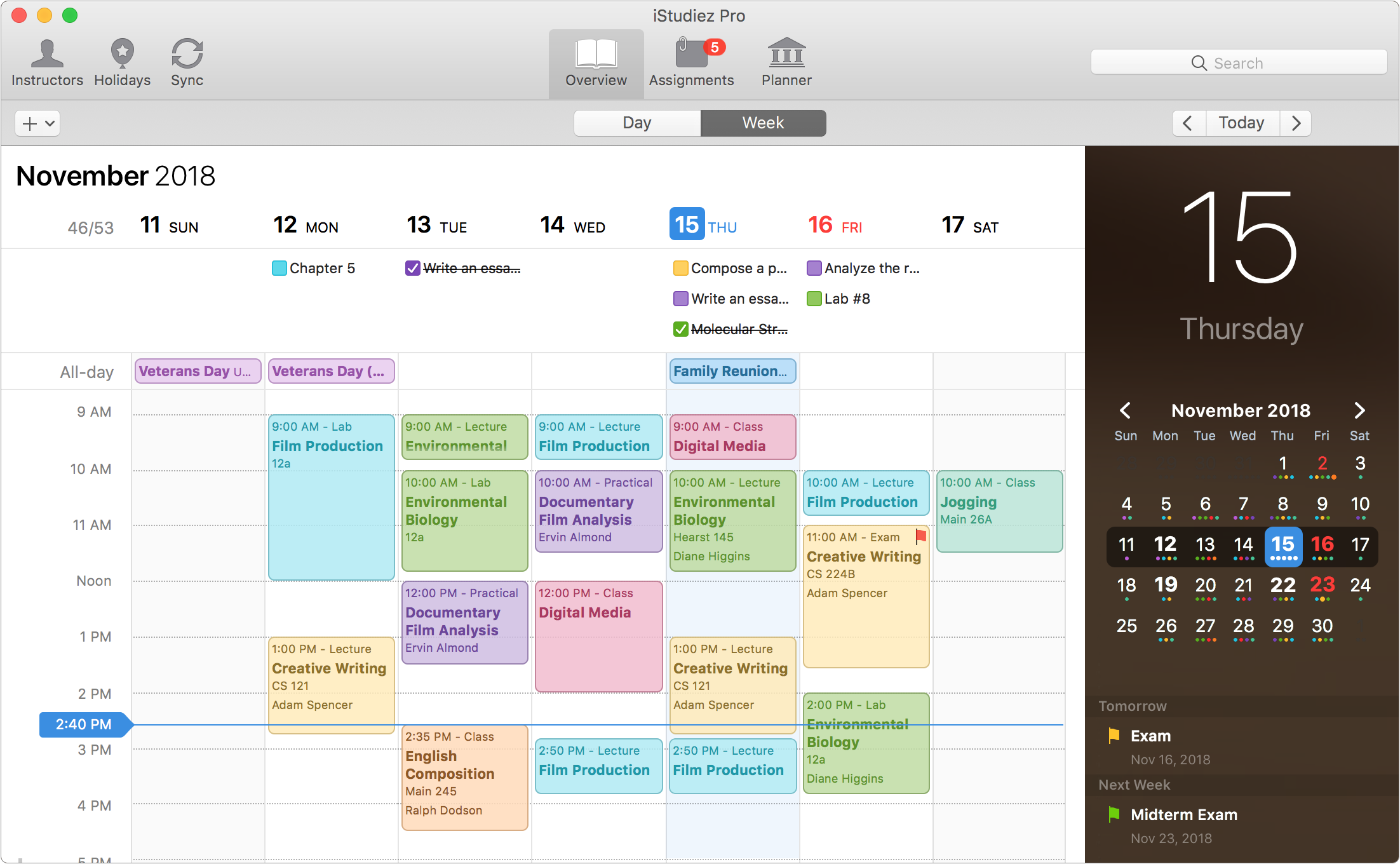 organized calendar for mac os